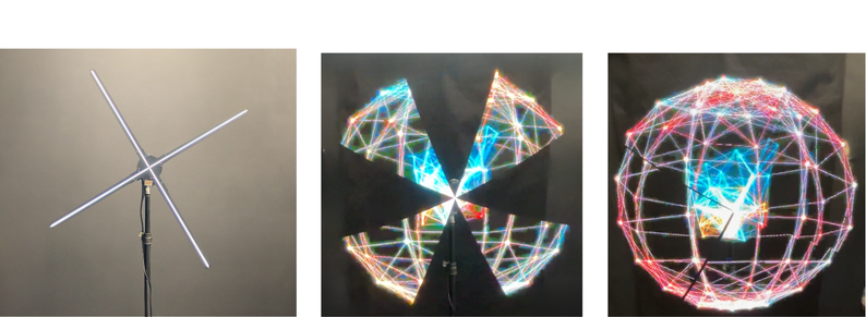 現実世界でSF的世界を体感できる！！約2mの3Dホログラムデバイスをご